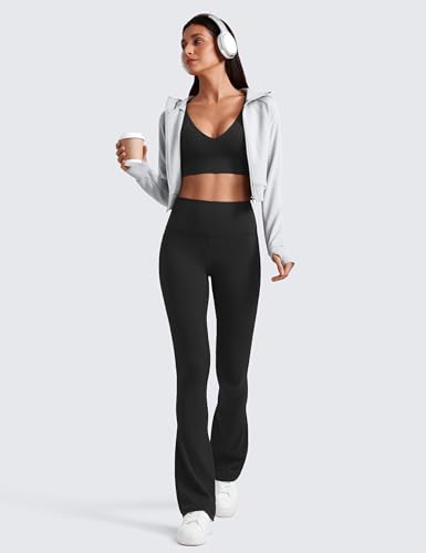 31hNpv7ShxL.jpg Butterluxe High Waist Mini Flared Leggings for Women 30"/31.5"/33'' - Bootcut Yoga Pants with Pocket Casual Lounge