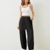Womens Baggy Wide Leg Pants Casual Elastic Waisted Palazzo Harem Pants with Pockets