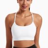 31i2tGHgwL.jpg Smooth Sports Bras for Women Workout Tops Y-Back Padded Yoga Bra Basic Wireless Bra