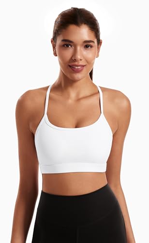 31i2tGHgwL.jpg Smooth Sports Bras for Women Workout Tops Y-Back Padded Yoga Bra Basic Wireless Bra