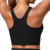 Sports Bras for Women, Supportive Longline High Neck Sports Bra Push Up Workout Built in Bra Crop Tank Tops