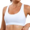 31kGkqgAlfL.jpg Strappy Sports Bra for Women Sexy Crisscross Back Light Support Yoga Bra with Removable Cups