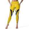 31mAatErH-L.jpg Wooden Barbados Flag Women's Yoga Pants Stretch Leggings with Pockets High Waist for Workout