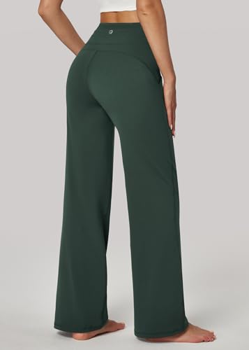Wide Leg Yoga Pants for Women Sweatpants with Pockets Yoga Pants Flare Lounge Pants Loose High Waist Comfy Workout Dance