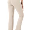 Women's Yoga Pants 4 Pockets High Waist Dress Pants Tall Bootcut Work Pants