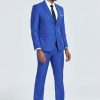 31nEQgwZUHL.jpg Men's Suit Slim Fit 2 Piece Prom Suits Two Button Jacket Pants Tuxedo Formal Wedding Dinner Business
