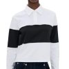 31naCR3kS1L.jpg Women's Crop Rugby Striped Tee