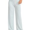 31r106NcfUL.jpg Women's Wide Leg Sweatpants Workout Lounge Pants Fold Over Low Rise Yoga Pants