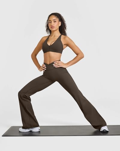Yoga Pants Women High Waist Casual Soft Crossover Straight Leg