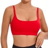 31sfk7e1maL.jpg Sports Bras for Women,Square Neck Sports Bra Medium Support Yoga Bra Workout Crop Top with Removable Cups