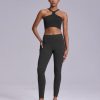 2 Pack Black Leggings with Pockets for Women, Tummy Control Workout High Waisted Yoga Pants
