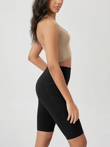 31w-fNY8lL.jpg Women's Tummy Control Biker Shorts 2.0 with Pockets High Waist Athletic Workout Yoga Shorts-3.5''/ 5"/ 8" / 10" Inseam