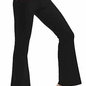 Flare Leggings for Women, High Waisted Yoga Pants with Pockets for Women Trousers