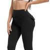 Women's Flare Leggings with Pockets High Waisted Butt Lifting No Front Seam Tummy Control Bootcut Yoga Pants for Women