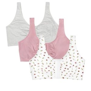 31zNQGNdMvL.jpg Women's Multi-Pack Front Closure Cotton Bra