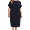31zTlpifdDL.jpg Women's Boat Neck Flutter Sleeve Dress Occasion Event Guest of