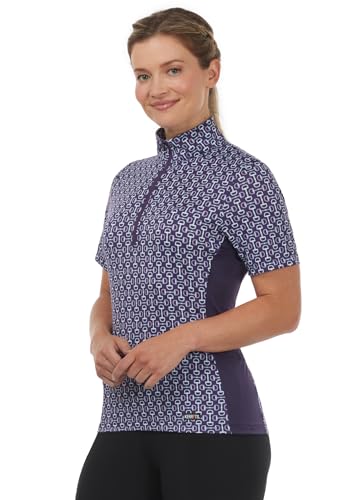 410YyHtAq7L.jpg Women's Breeze Ice Fil Short Sleeve Horse Riding Shirt – Ultra-Lightweight Cooling Equestrian Top, Great for Summer