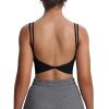 411wUh4g8KL.jpg Women's Workout Sports Bras Fitness Yoga Crop Tank Twist Back Cami