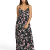 412SE7eCsgL.jpg Women's Dream in Bloom Crinkly Viscose Maxi Dress – Adjustable Straps for Effortless Summer Style