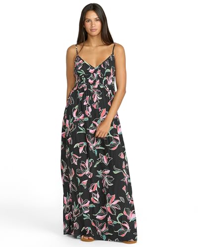 412SE7eCsgL.jpg Women's Dream in Bloom Crinkly Viscose Maxi Dress – Adjustable Straps for Effortless Summer Style