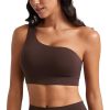 Butterluxe Womens One Shoulder Sports Bra - Sleeveless One Strap Low Impact Asymmetrical Workout Yoga Tops