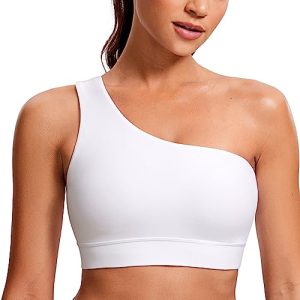 412xK1mklnL.jpg Butterluxe Womens One Shoulder Sports Bra - Sleeveless One Strap Low Impact Asymmetrical Workout Yoga Tops
