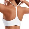 413KDaDxhpL.jpg Smooth Sports Bras for Women Workout Tops Y-Back Padded Yoga Bra Basic Wireless Bra