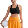 413xzqoKyvL.jpg Sports Bra for Women, Criss-Cross Back Padded Strappy Sports Bras Medium Support Yoga Bra with Removable Cups