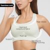 Racerback Sports Bras for Women Medium Support Padded Bra Seamless Women's Sports Wireless Bra
