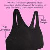 Girls' Seamless Stretch Sports Bra