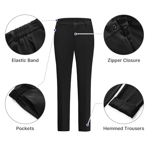 Women's Pants Suit 2 Piece Set Smil Fit Jacket Shawl Sollar Blazer Dress for Women