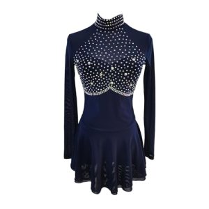 Ice Figure Skating Dress Girls Women Elegant Quality Crystals Competition Ice Dance Skirt Competition