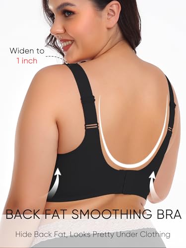 Womens Wireless Push Up Bras for Women No Underwire Seamless Full Coverage Supportive T Shirt Everyday Bras