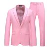 41DCFtHqkL.jpg Men's Suit Slim Fit 2 Button 2 Piece Suits for Men Party Formal Dress Solid Tuxedo Blazer Jacket Pants Set