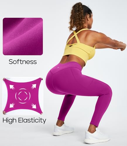 41ELoWa6hiL.jpg Leggings with Pockets for Women Tummy Control High Waist Yoga Pants with pockets for Workout Athletic Leggings