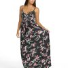 41En1djsbRL.jpg Women's Dream in Bloom Crinkly Viscose Maxi Dress – Adjustable Straps for Effortless Summer Style