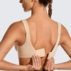 Women's Max Control Underwire Sports Bra High Impact Plus Size with Adjustable Straps Unlined Bra