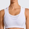 Sports Bras for Women High Support Mesh Full Coverage Racerback Wireless No Bounce Running Bras