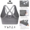 41H6Bb-X2OL.jpg Sports Bra for Women Medium Support Criss Cross Strappy Bras Seamless Padded High Impact Yoga Athletic Exercise Bras