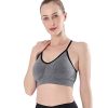 41MkMvGaEcS.jpg Women's Cross Back Sport Bras,Adjustable Straps Padded Criss Cross Cropped Bras for Yoga Workout Fitness