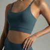 Women's Dreamlux Bowknot Strappy Sports Bras Light Impact Workout Yoga Tops