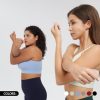 Racerback Sports Bras for Women Medium Support Padded Bra Seamless Women's Sports Wireless Bra