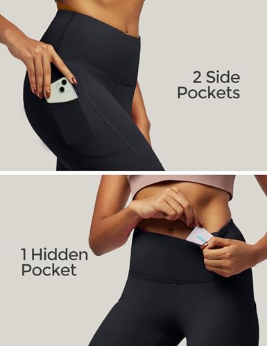 41NGQfgcdPL.jpg High Waist Yoga Pants with Pockets, Leggings for Women Tummy Control, Workout Leggings for Women 4 Way Stretch