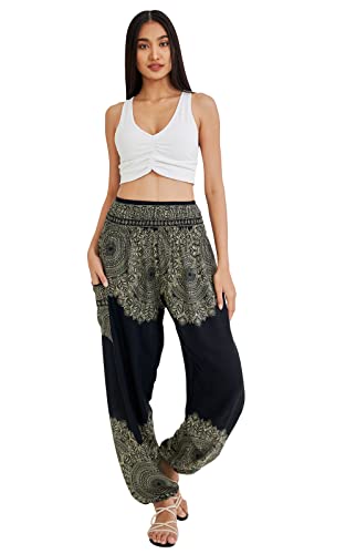 41OESgvRAHL.jpg Boho Pants for Women - Hippie Harem Pants Women - Womens Yoga Pants – Comfy Bohemian Flowy Hippie Clothes