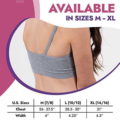 Girls Seamless Training Bra - Crop Sports Bra Pack