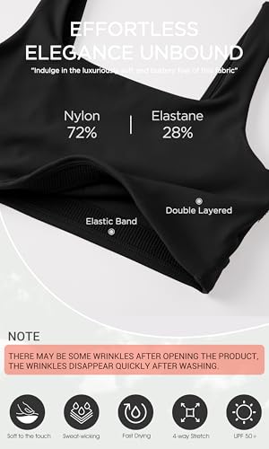 41R9cWSDZPL.jpg Square Neck Sports Bra for Women Wirefree Non Padded Yoga Tank Workout Crop Tops