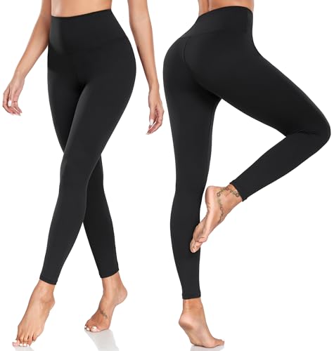Soft Leggings for Women - High Waisted Tummy Control No See Through Workout Yoga Pants