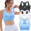 Sports Bras Pack for Women: Padded Support Adjustable Strap Racerback Bra for Workout Gym Yoga Large Bust