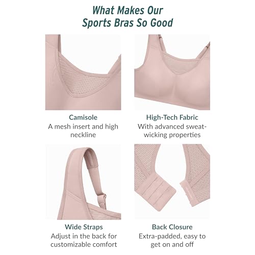 41UttRUvG4L.jpg Women's Plus Size No-Bounce Camisole Sports Bra Wirefree 1067
