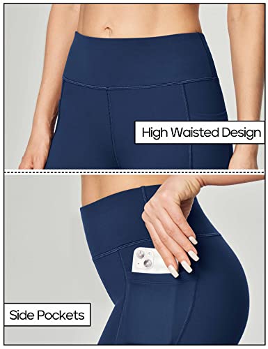 41Wwg5BA0NL.jpg Women's Yoga Pants with Pockets for Women Bootcut Wide Leg Pants for Women High Waisted Workout Pants